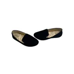 Birdies The Starling Black‎ Velvet Flats Slippers Loafers Slip On Women's Size 7